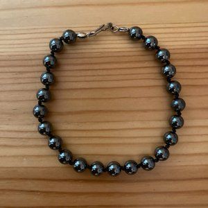 Handcrafted Vintage Hematite Bracelet